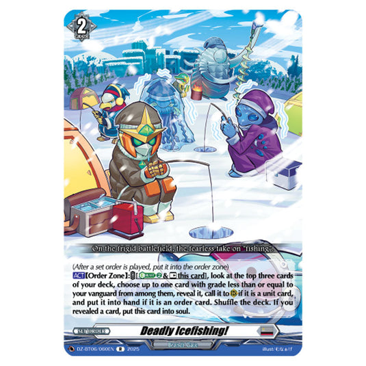 Deadly Icefishing! DZ-BT06/060EN card from the Cardfight!! Vanguard set Generation Dragenesis