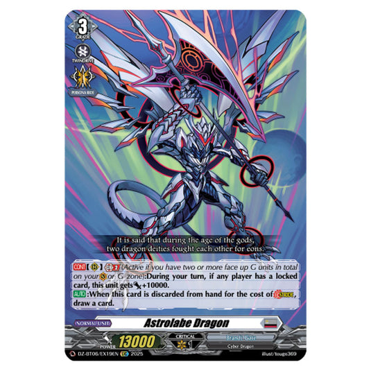 Astrolabe Dragon DZ-BT06/EX19EN card from the Cardfight!! Vanguard set Generation Dragenesis