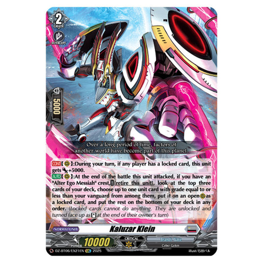 Kaluzar Klein DZ-BT06/EX21EN card from the Cardfight!! Vanguard set Generation Dragenesis