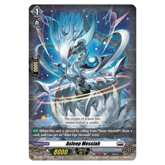 Asleep Messiah DZ-BT06/EX22EN card from the Cardfight!! Vanguard set Generation Dragenesis