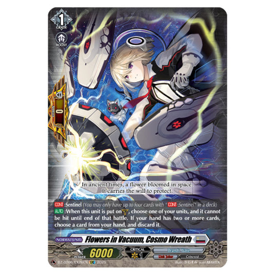 Flowers in Vacuum, Cosmo Wreath DZ-BT06/EX26EN card from the Cardfight!! Vanguard set Generation Dragenesis