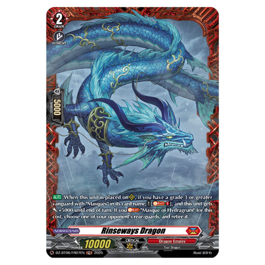Rinseways Dragon DZ-BT06/FR07EN card from the Cardfight!! Vanguard set Generation Dragenesis