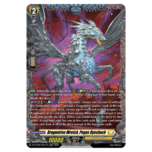 Dragontree Wretch, Pegas Dyeshach DZ-BT06/FR31EN card from the Cardfight!! Vanguard set Generation Dragenesis