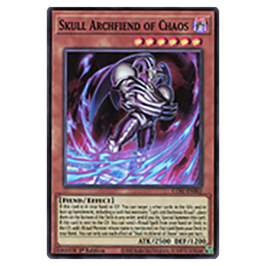 Skull Archfiend of Chaos CORI-EN002a card from the Yu-Gi-Oh! set Chaos Origins