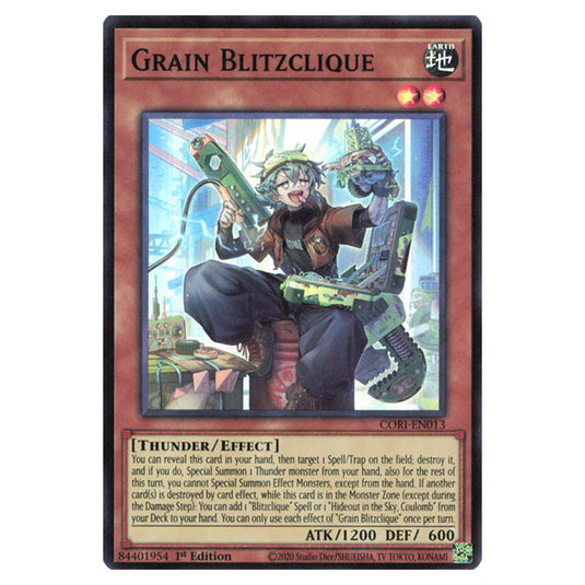 Grain Blitzclique CORI-EN013 card from the Yu-Gi-Oh! set Chaos Origins