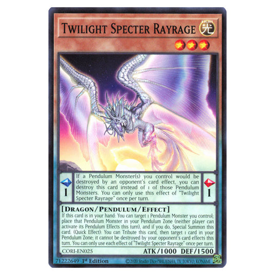 Twilight Specter Rayrage CORI-EN025 card from the Yu-Gi-Oh! set Chaos Origins
