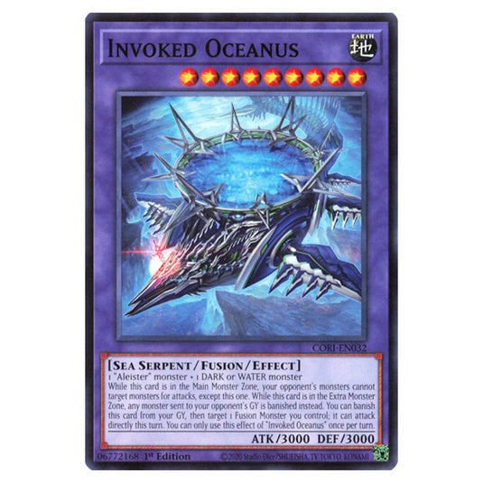 Invoked Oceanus CORI-EN032 card from the Yu-Gi-Oh! set Chaos Origins