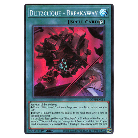 Blitzclique - Breakaway CORI-EN051 card from the Yu-Gi-Oh! set Chaos Origins