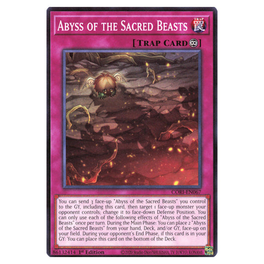 Abyss of the Sacred Beasts CORI-EN067 card from the Yu-Gi-Oh! set Chaos Origins