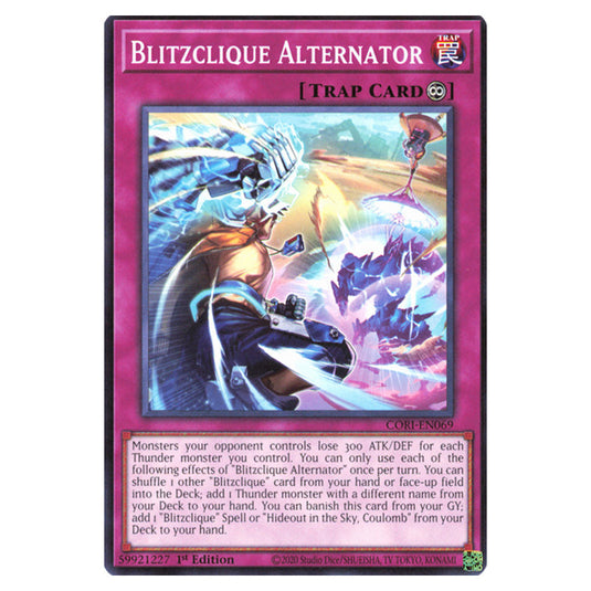 Blitzclique Alternator CORI-EN069 card from the Yu-Gi-Oh! set Chaos Origins