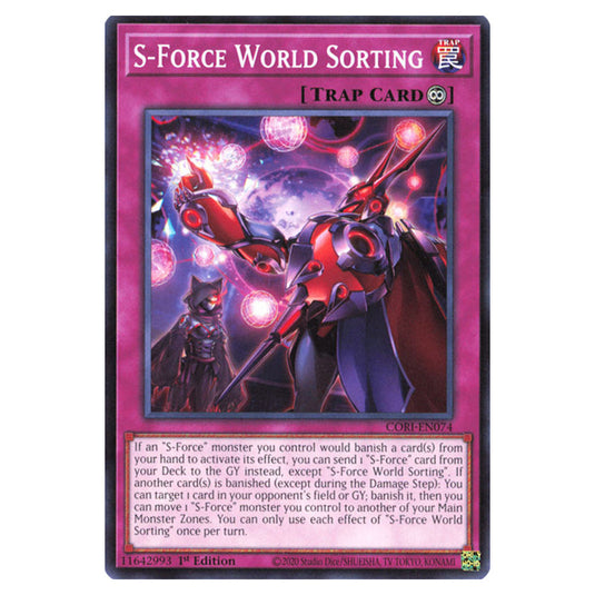 S-Force World Sorting CORI-EN074 card from the Yu-Gi-Oh! set Chaos Origins