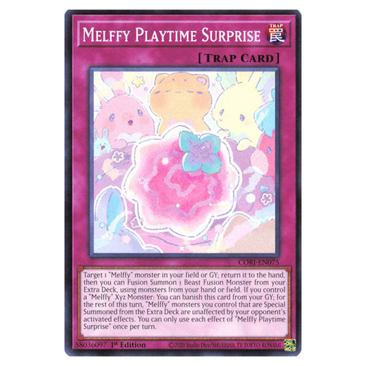 Melffy Playtime Surprise CORI-EN075 card from the Yu-Gi-Oh! set Chaos Origins