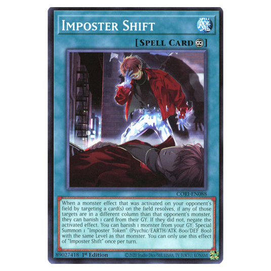 Imposter Shift CORI-EN088 card from the Yu-Gi-Oh! set Chaos Origins