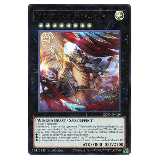 Mortilux Heruvur CORI-EN089 card from the Yu-Gi-Oh! set Chaos Origins