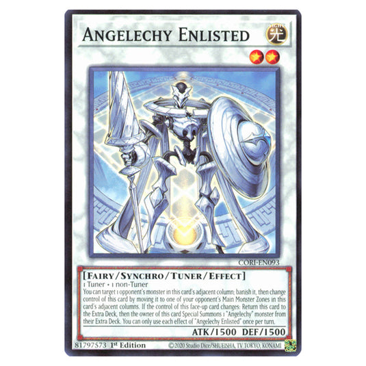 Angelechy Enlisted CORI-EN093 card from the Yu-Gi-Oh! set Chaos Origins