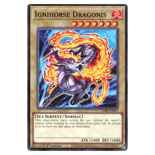 Ignihorse Dragonis CORI-EN097 card from the Yu-Gi-Oh! set Chaos Origins