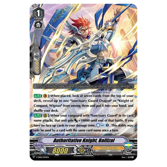 Cardfight Vanguard - Authoritative Knight, Ballizal - (V-SS06/003EN)