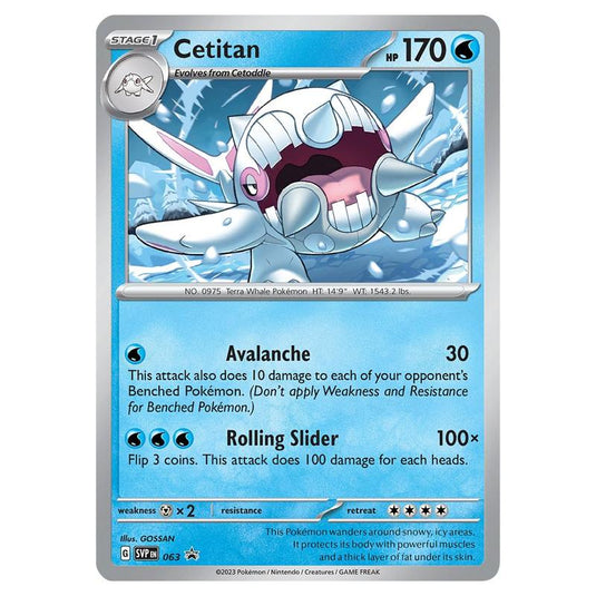 Pokemon - Scarlet & Violet - SV Black Star Promo - Cetitan - SVP063