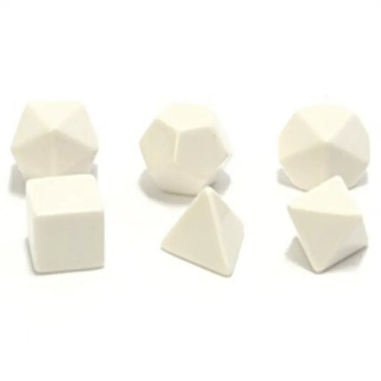 Chessex -  Polyhedral 16mm 6-Die Set - Blank White