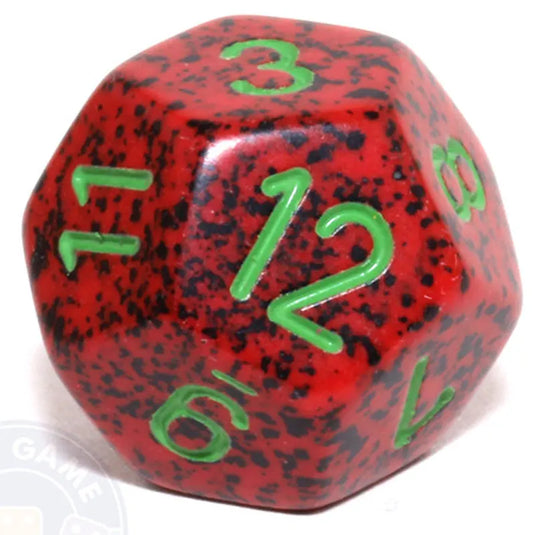 Chessex - Speckled 16mm D12 - Strawberry