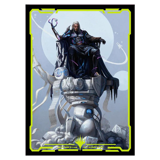 Ultra Pro - Magic The Gathering - Edge of Eternities - 100ct Sleeves and Clear Deck Box - Tezzeret, Cruel Captain