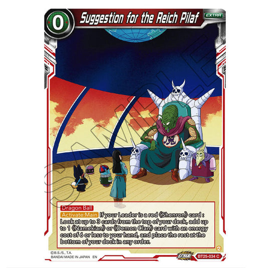 Suggestion for the Reich Pilaf Red card from the Dragon Ball Super Card Game set Legend of the Dragon Balls