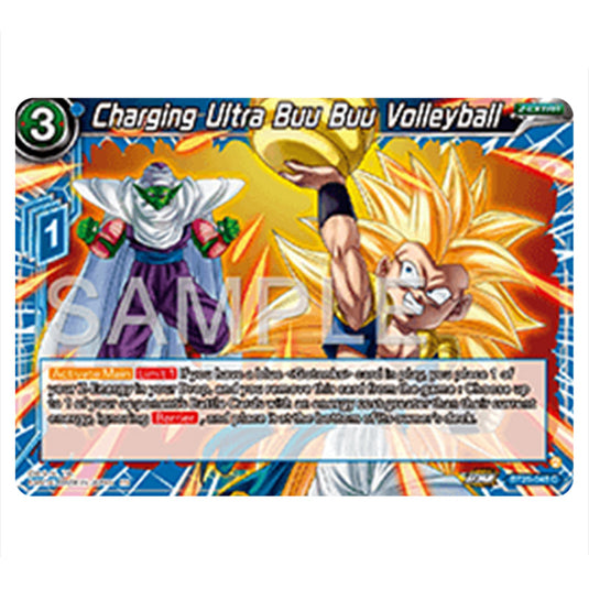 Charging Ultra Buu Buu Volleyball Blue card from the Dragon Ball Super Card Game set Legend of the Dragon Balls