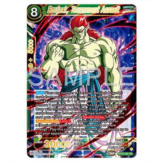 Boujack, Tournament Assault Green card from the Dragon Ball Super Card Game set Legend of the Dragon Balls