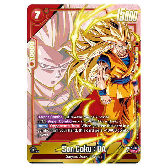 Son Goku : DA FB07-009a card from the Dragon Ball Super Card Game Fusion World set FB07 - Wish for Shenron