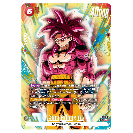 Son Goku : DA FB07-010a card from the Dragon Ball Super Card Game Fusion World set FB07 - Wish for Shenron