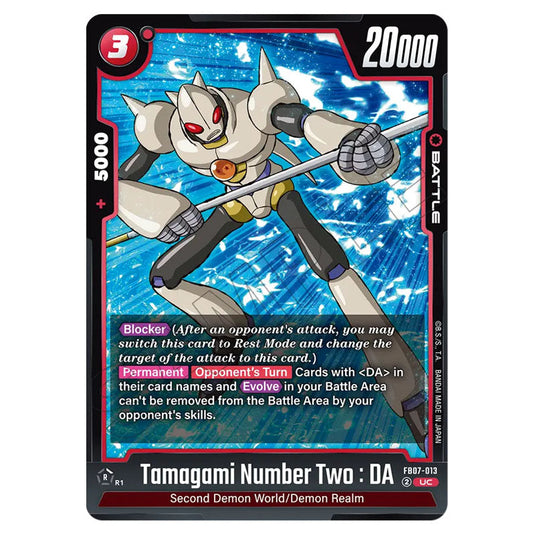 Tamagami Number Two : DA FB07-013 card from the Dragon Ball Super Card Game Fusion World set FB07 - Wish for Shenron