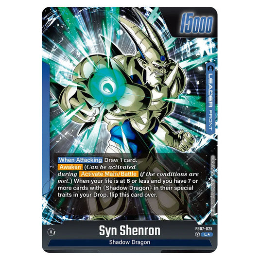Syn Shenron FB07-025a card from the Dragon Ball Super Card Game Fusion World set FB07 - Wish for Shenron