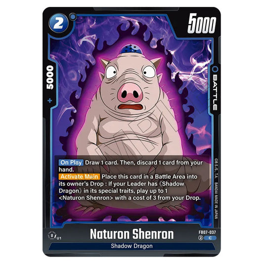 Naturon Shenron FB07-037 card from the Dragon Ball Super Card Game Fusion World set FB07 - Wish for Shenron