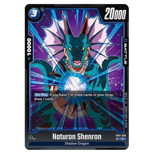 Naturon Shenron FB07-038 card from the Dragon Ball Super Card Game Fusion World set FB07 - Wish for Shenron
