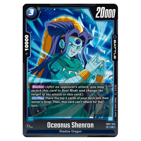 Oceanus Shenron FB07-043 card from the Dragon Ball Super Card Game Fusion World set FB07 - Wish for Shenron