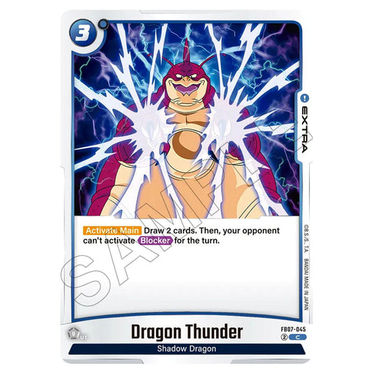 Dragon Thunder FB07-045 card from the Dragon Ball Super Card Game Fusion World set FB07 - Wish for Shenron