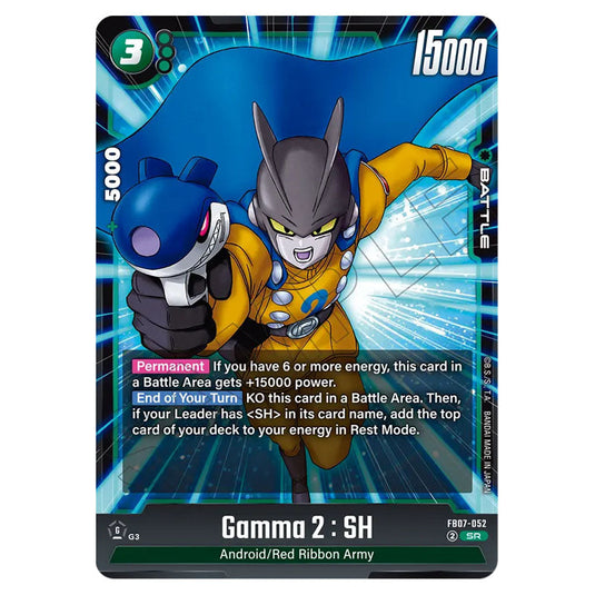 Gamma 2 : SH FB07-052 card from the Dragon Ball Super Card Game Fusion World set FB07 - Wish for Shenron