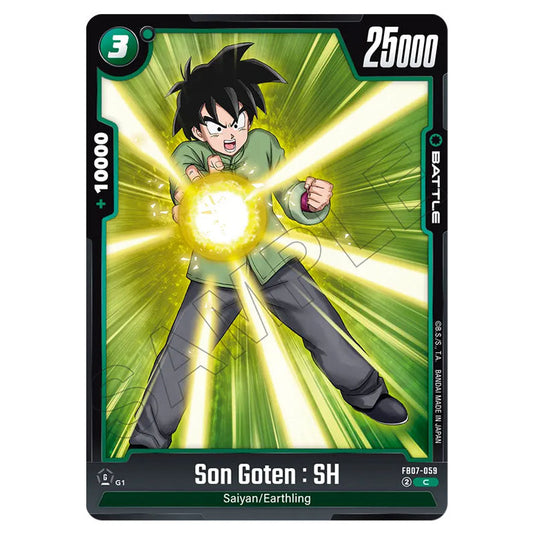 Son Goten : SH FB07-059 card from the Dragon Ball Super Card Game Fusion World set FB07 - Wish for Shenron