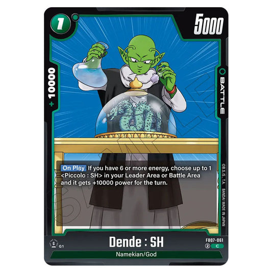 Dende : SH FB07-061 card from the Dragon Ball Super Card Game Fusion World set FB07 - Wish for Shenron