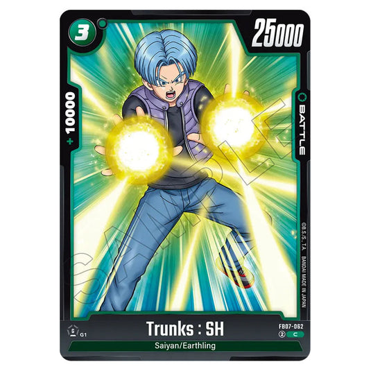 Trunks : SH FB07-062 card from the Dragon Ball Super Card Game Fusion World set FB07 - Wish for Shenron