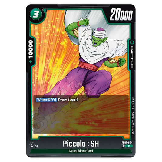 Piccolo : SH FB07-064 card from the Dragon Ball Super Card Game Fusion World set FB07 - Wish for Shenron