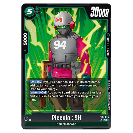 Piccolo : SH FB07-065 card from the Dragon Ball Super Card Game Fusion World set FB07 - Wish for Shenron