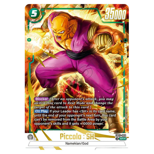 Piccolo : SH FB07-066a card from the Dragon Ball Super Card Game Fusion World set FB07 - Wish for Shenron