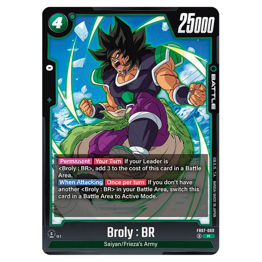 Broly : BR FB07-069 card from the Dragon Ball Super Card Game Fusion World set FB07 - Wish for Shenron