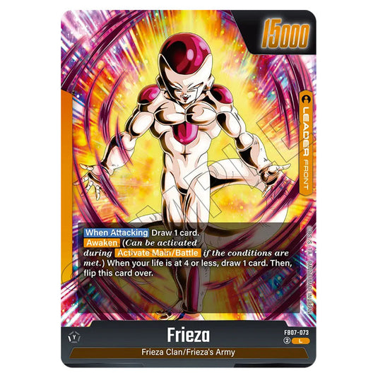 Frieza FB07-073 card from the Dragon Ball Super Card Game Fusion World set FB07 - Wish for Shenron