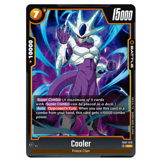Cooler FB07-078 card from the Dragon Ball Super Card Game Fusion World set FB07 - Wish for Shenron