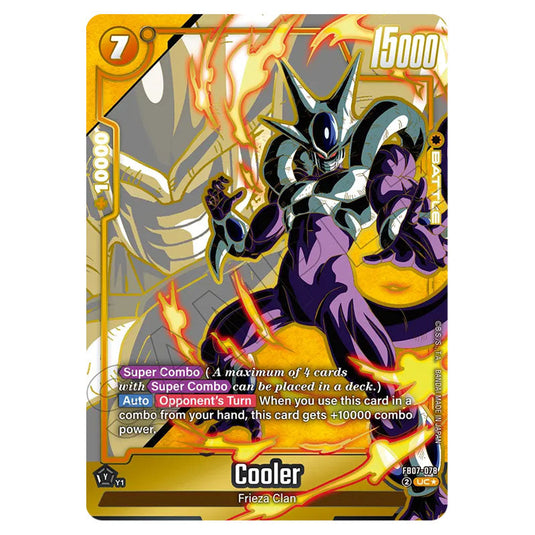 Cooler FB07-078a card from the Dragon Ball Super Card Game Fusion World set FB07 - Wish for Shenron