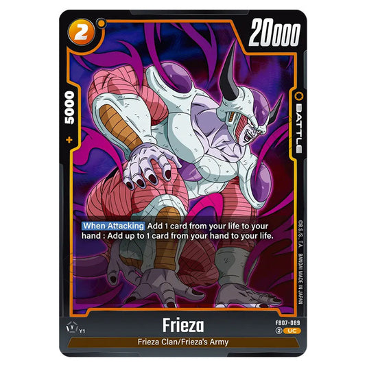 Frieza FB07-089 card from the Dragon Ball Super Card Game Fusion World set FB07 - Wish for Shenron