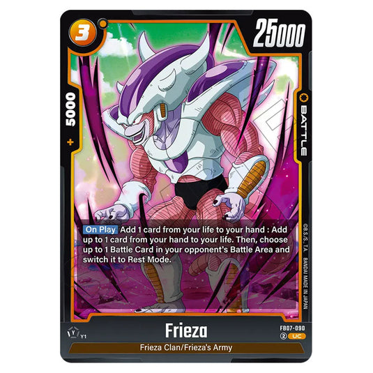 Frieza FB07-090 card from the Dragon Ball Super Card Game Fusion World set FB07 - Wish for Shenron