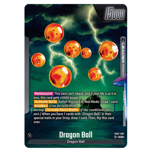 Dragon Ball FB07-097a card from the Dragon Ball Super Card Game Fusion World set FB07 - Wish for Shenron